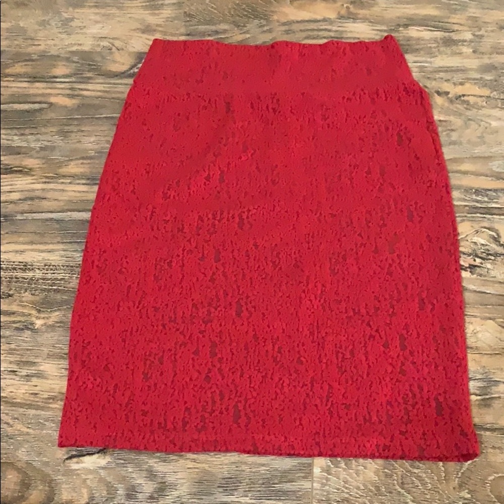Medium red cassie skirt